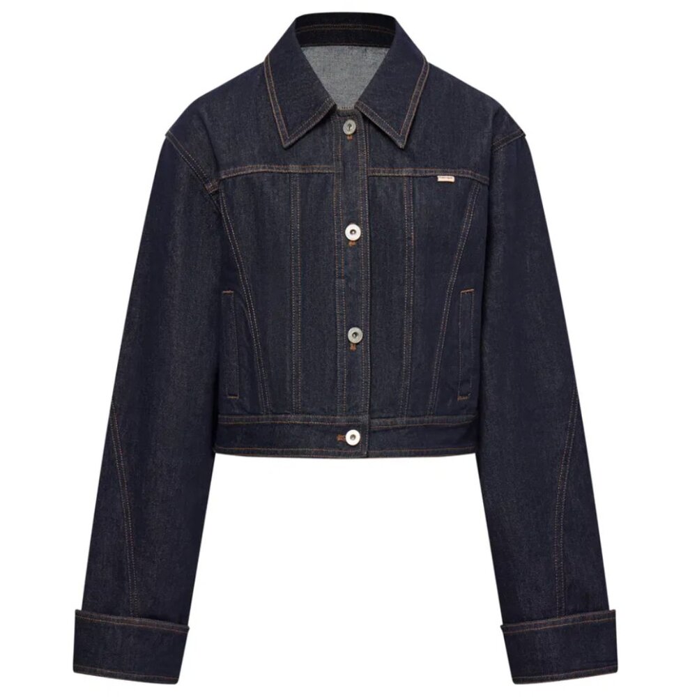 NWT Fabrique Wendy Denim Jacket in Raw Denim